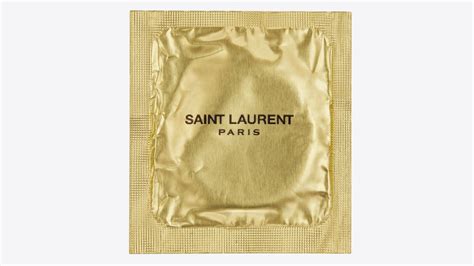 ysl comdoms|Saint Laurent has launched a range of condoms.